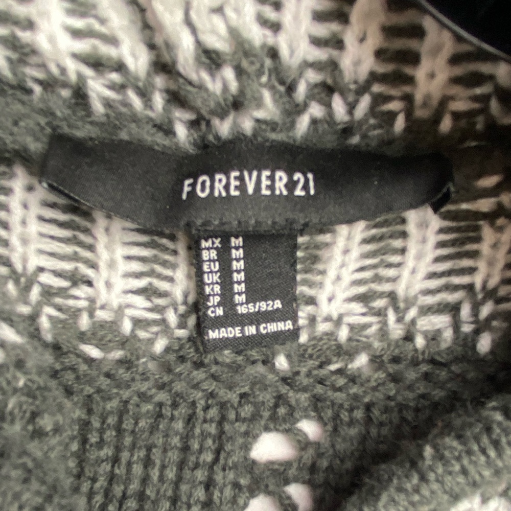 Forever 21 extra long winter open cardigan hooded sweater with slouch pockets - Picture 8 of 16